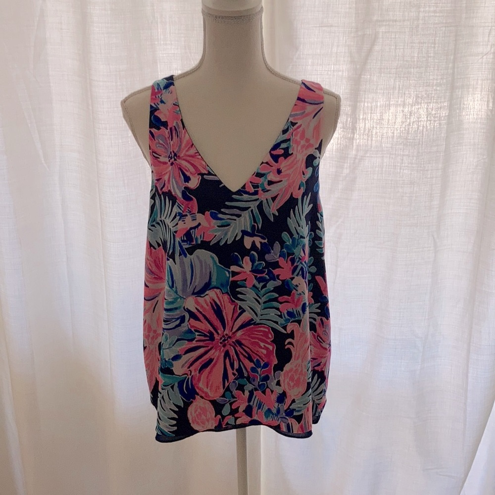 EUC Lilly Pulitzer Florin Reversible Tank